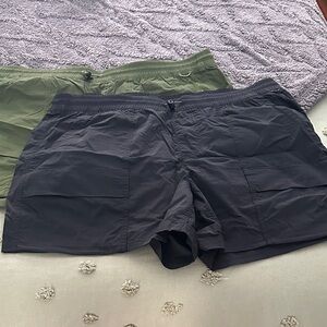 REI Black and Green Athletic Shorts